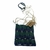 Garabatá Art Field Ethnic Bag Natural Infant Fiber, green and Blue