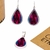 Set Earring and Ethnic Pendant Drop Silver (14grs) and Colored Aguayo on internet
