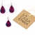 Set Earring and Ethnic Pendant Drop Silver (14grs) and Colored Aguayo