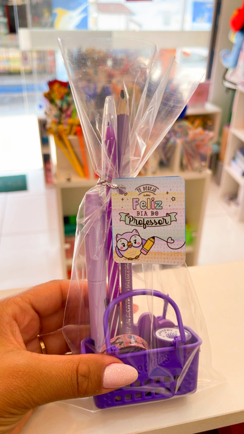 KIT CESTINHA DA PRÔ Roxa