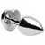 Plug Anal P Coração Aço Inox 7 X 2,8Cm -  MK 