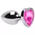 Plug Anal P Coração Aço Inox 7 X 2,8Cm