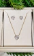 CONJUNTO CORAÇÃO C/ MICRO ZIRCÔNIA EM VOLTA - P