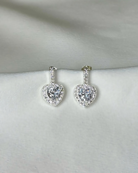 BRINCO PEDRA CORAÇÃO LUXURY