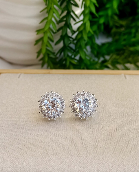 BRINCO REDONDO PEDRA LUXO - comprar online