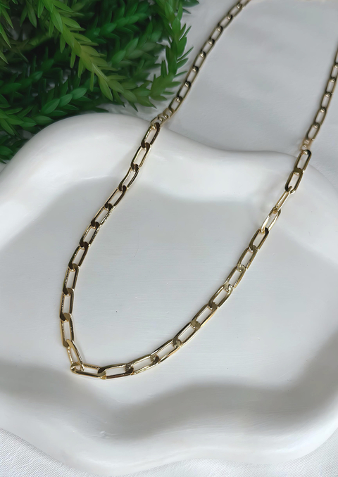 CORRENTE MASCULINA ELOS RETO - 5mm