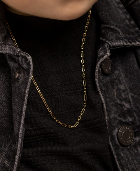 CORRENTE INFANTIL ELOS RETO E REDONDA