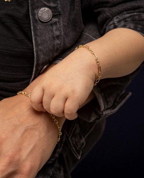 PULSEIRA INFANTIL ELOS RETO E REDONDA