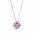 Colar Trevo Rosa - PRATA 925
