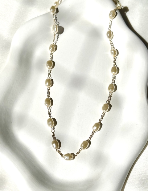 CHOCKER PÉROLAS BARROCAS OVAIS