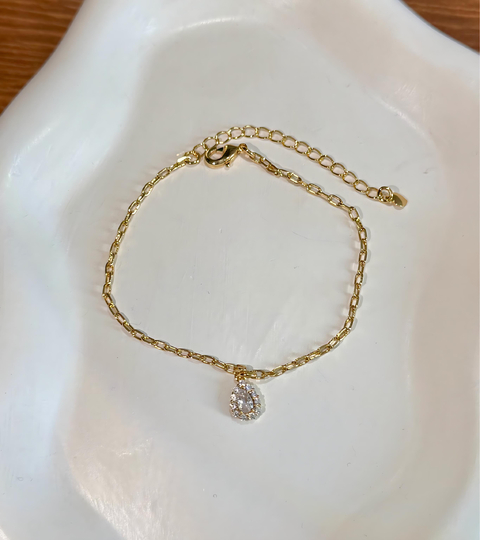 PULSEIRA PINGENTE GOTA CRAVEJADA - comprar online