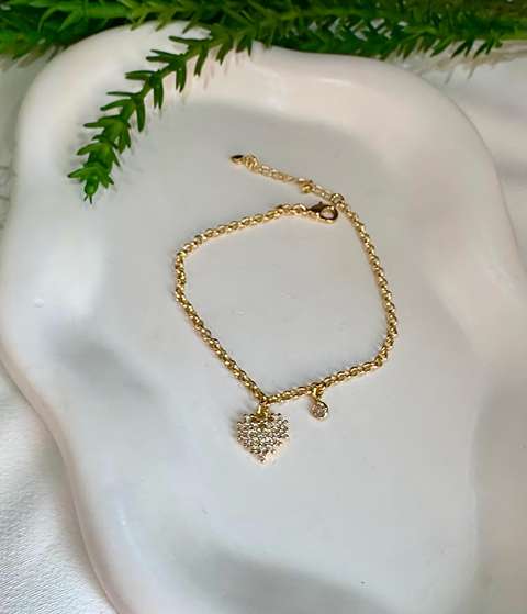 PULSEIRA CORAÇÃO ZIRCO QUADRADO/ZIRCO - comprar online