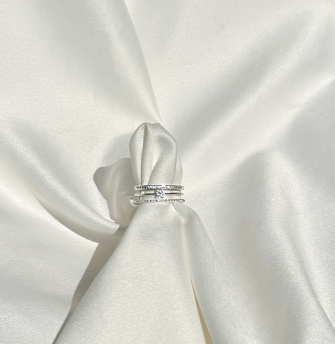 ANEL 3 FILEIRAS BOLINHAS/SOL./ZIRCO.