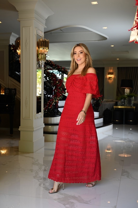 Vestido ombro a ombro