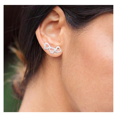 Brinco Ear Cuff Corações - comprar online