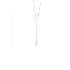 Colar Gravatinha Gota de Cristal