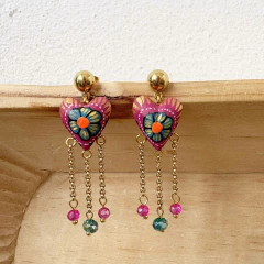 Aretes Corazon Cristal - comprar en línea