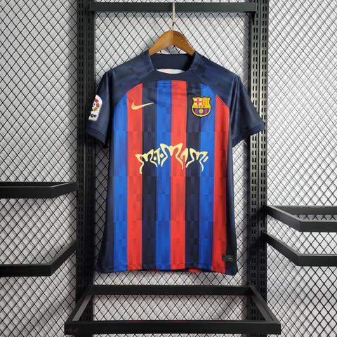 Camisa Barcelona Home 22/23 Torcedor Nike Masculina - Azul Marinho, Azul Royal e Vermelho - (cópia)