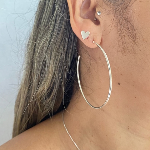 Argolas Simples Prata 950