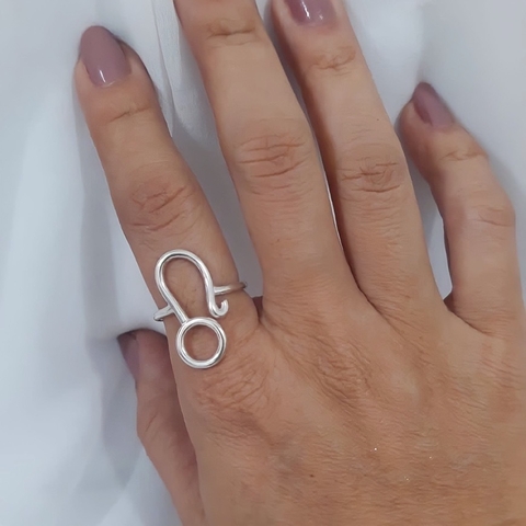Anel Zodíaco Leão Prata 950