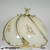 Antigo abajur de porcelana e vidro