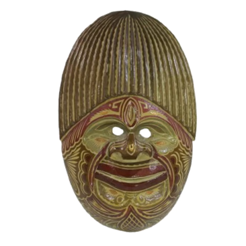 Máscara tribal decorativa em madeira (2948)