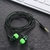 1 peça fone de ouvido com fio estéreo intra-auricular 3,5 mm com fio de nylon [FRETE GRÁTIS] - MD Importados