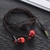 1 peça fone de ouvido com fio estéreo intra-auricular 3,5 mm com fio de nylon [FRETE GRÁTIS]