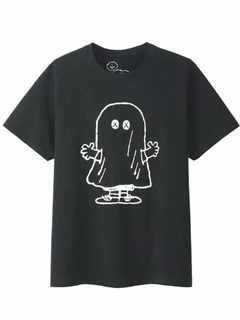 KAWS x Uniqlo x Peanuts Ghost Tee (Japanese Sizing) Black