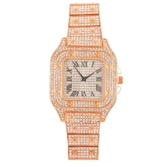 Relógio Cravejado Quadrado Strass - loja online