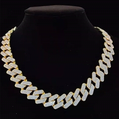 Corrente Cubana Cadeia Strass
