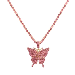 Colar Borboleta Strass - Ice Hype Store