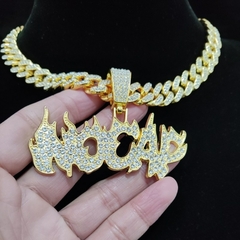 Pingente Nocap + Corrente Cubana - Ice Hype Store