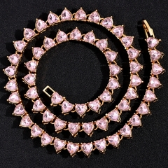 Colar Mini Corações Strass - comprar online