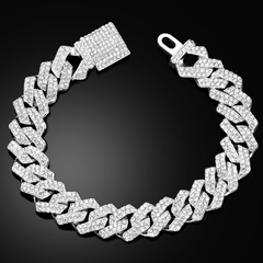 Pulseira Cubana Strass - comprar online
