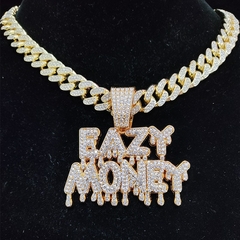 Pingente Razy Money + Corrente Cubana