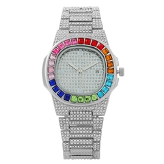 Relógio Cravejado Ice MultiColor - loja online