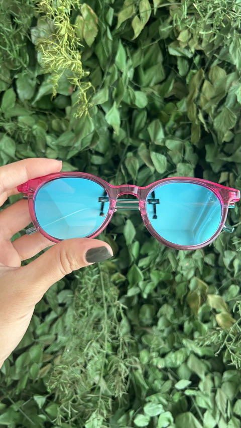 WAVE Pink e Azul com Lente Azul Espelhada