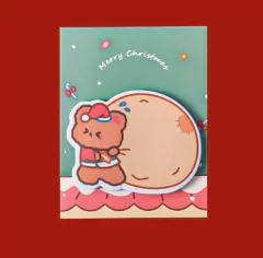 Bloco de Anotações Bichinhos Natal Sticky Notes Memo Pad - 30 folhas na internet
