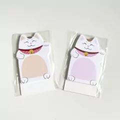 Imagem do Bloco de Anotações Gatinho Gato da Sorte Sticky Notes Memo Pad - 39 folhas