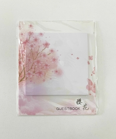Bloco de Anotações Cerejeira Sakura Lotus Flamingo Sticky Notes Memo Pad - 30 folhas na internet