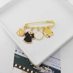Imagem do Broche Alfinete com 4 Pingentes Harry Potter