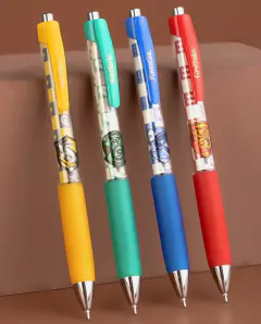 Caneta Click Escolas Harry Potter Cristal Gel Tinta Preta 0.5mm
