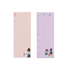 Refil de Folhas Pautado - Checklist Half Sheet Mini Filler Paper - Squad Goals - The Happy Planner - comprar online