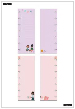 Refil de Folhas Pautado - Checklist Half Sheet Mini Filler Paper - Squad Goals - The Happy Planner na internet
