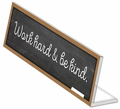 Placa de Mesa de Professores - Desk Plaque - Work Hard & Be Kind - The Happy Planner - Dream Big - Papelaria Criativa