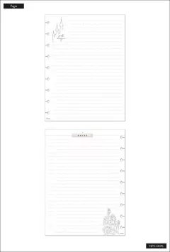 Caderno Pautado - Classic Happy Notes - Disney Princess Elegance - Your Story - The Happy Planner - Dream Big - Papelaria Criativa