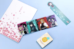 Kit com 4 Blocos de Anotações Anime Demon Slayer Sticky Notes Memo Pad - 80 Folhas - Dream Big - Papelaria Criativa