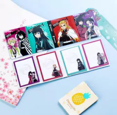 Kit com 4 Blocos de Anotações Anime Demon Slayer Sticky Notes Memo Pad - 80 Folhas - loja online