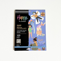Livro de Adesivos Grande - Large Value Pack Stickers - Squad Goals Love Every Season - The Happy Planner